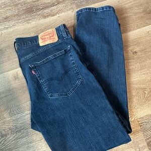 Levi's Men's Dark Indigo Straight Jeans